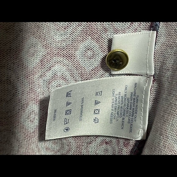 Lands' End Supima Cotton Women's Button Down Sweater Cardigan Size M 10-12 - Picture 4 of 4